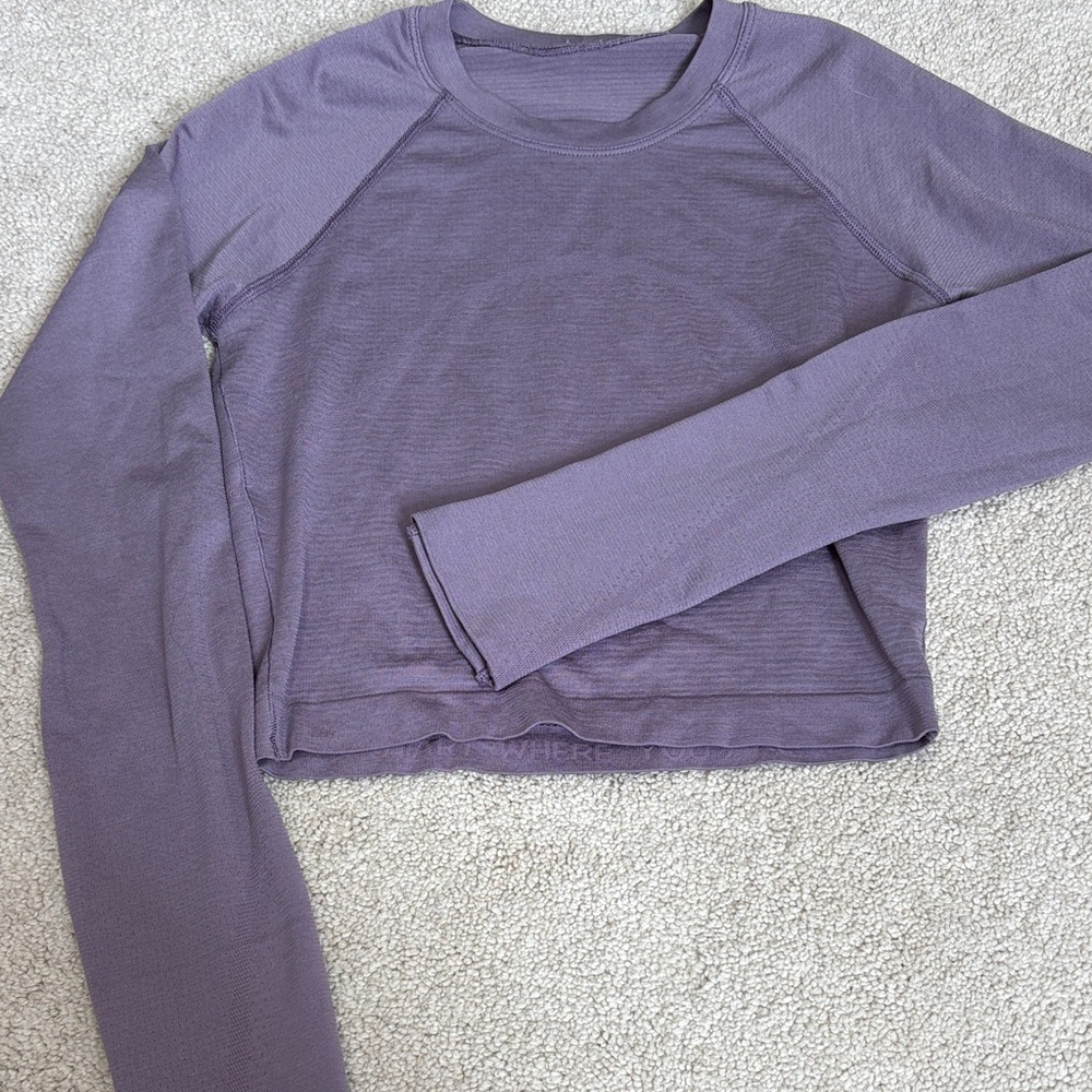 lululemon athletica Purple Long Sleeve Top